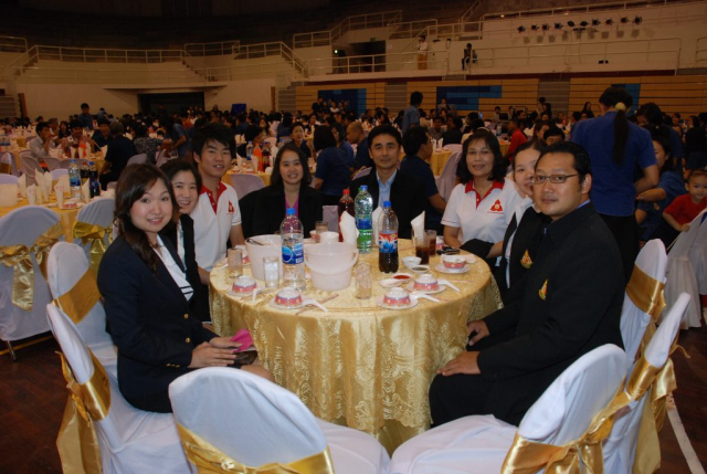 บรรยากาศงานเลี้ยงรับรองภาคค่ำ ณ อาคารเฉลิมพระเกียรติฯ