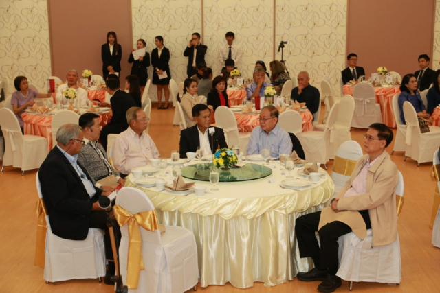 ภาพบรรยากาศภายในงานเลี้ยงรับรอง