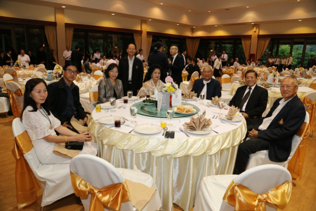 บรรยากาศภายในงานเลี้ยงรับรอง