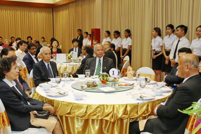 บรรยากาศงานเลี้ยงรับรองเนื่องในโอกาสครบรอบ 20 ปีแห่งการสถาปนามหาวิทยาลัยแม่ฟ้าหลวง