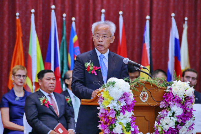 H.E. Mr. Long Visalo เอกอัครราชทูตกัมพูชา กล่าวสุนทรพจน์ / แสดงความยินดี