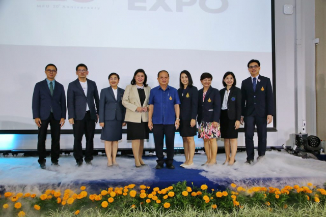 พิธีเปิดงาน “มหกรรม 20 ปี แม่ฟ้าหลวงวิชาการ” โดย รศ.ดร.วันชัย ศิริชนะ อธิการบดีมหาวิทยาลัยแม่ฟ้าหลวง