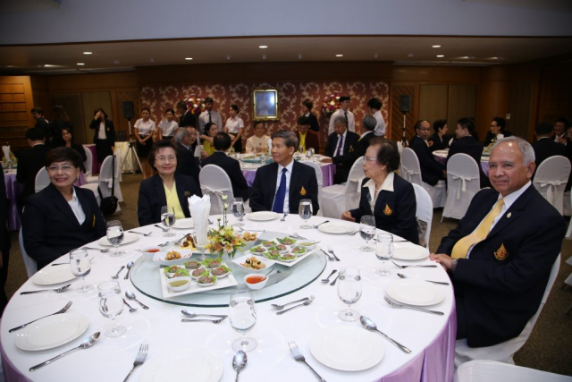 งานเลี้ยงรับรอง ณ ห้องประชุมเชียงแสน อาคารสำนักงานอธิการบดี