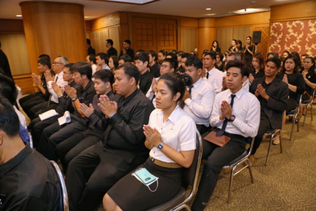 บรรยากาศพิธีบำเพ็ญกุศลเนื่องในโอกาสครบ 1 ปี แห่งการสวรรคต