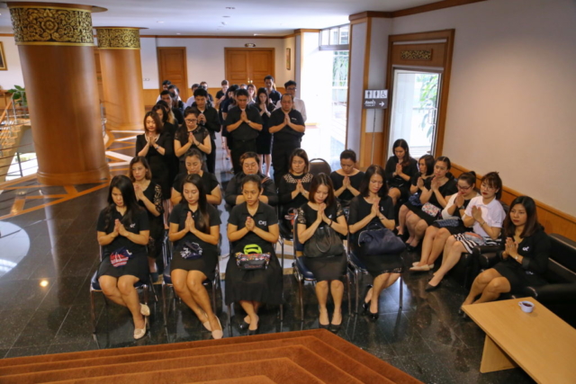 บรรยากาศพิธีบำเพ็ญกุศลเนื่องในโอกาสครบ 1 ปี แห่งการสวรรคต