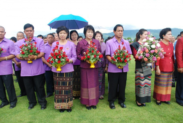 ผู้เข้าร่วมพิธีทานหาแม่ฟ้าหลวง ประจำปี พ.ศ. 2554