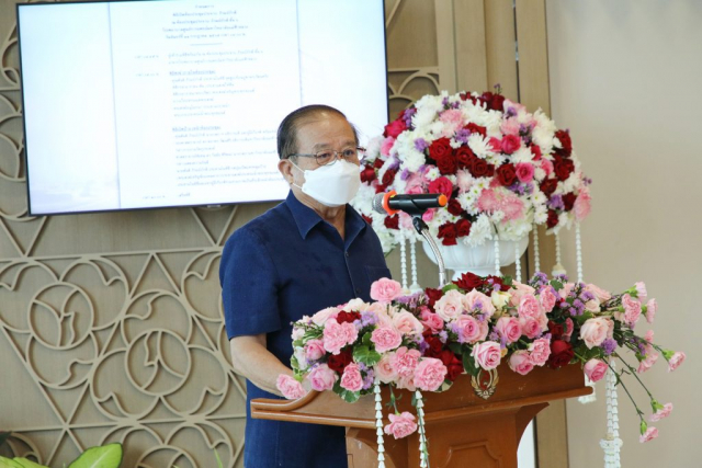 ศาสตราจารย์พิเศษ ดร.วันชัย ศิริชนะ นายกสภามหาวิทยาลัยแม่ฟ้าหลวง กล่าวแสดงความยินดี