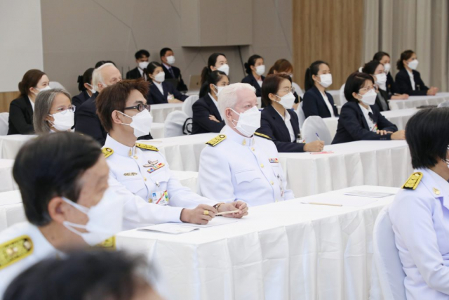 บรรยากาศการแสดงปาฐกถาพิเศษเรื่อง Immuno Oncology