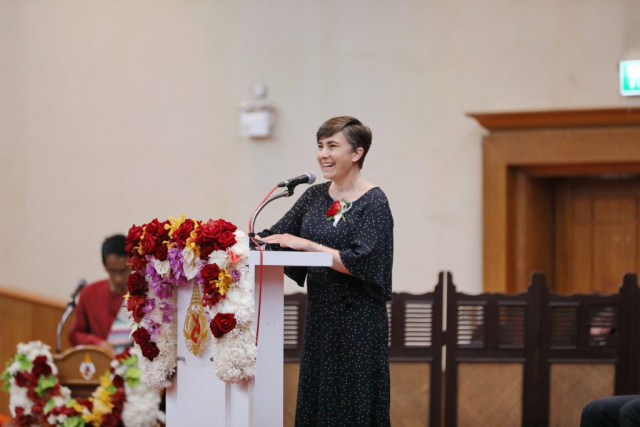 H.E. Dr. Angela Macdonald PSM เอกอัครราชทูตออสเตรเลียประจำประเทศไทย กล่าวสุนทรพจน์