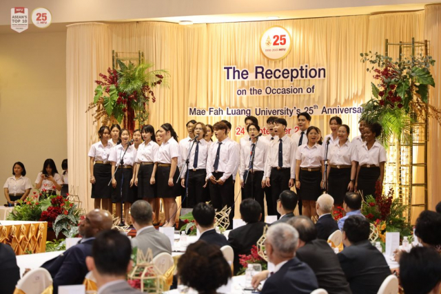 บรรยากาศในงานเลี้ยงรับรองฯ