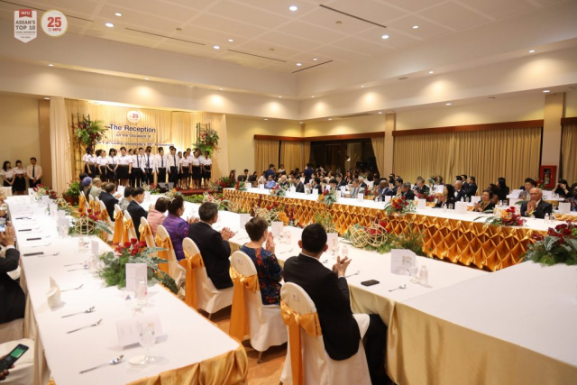 บรรยากาศในงานเลี้ยงรับรองฯ