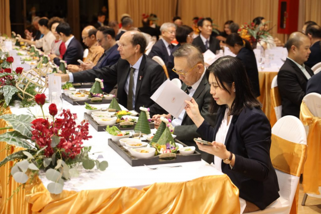 บรรยากาศในงานเลี้ยงรับรองฯ