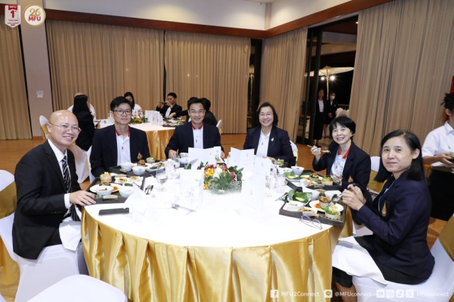 บรรยากาศภายในงานเลี้ยงรับรอง