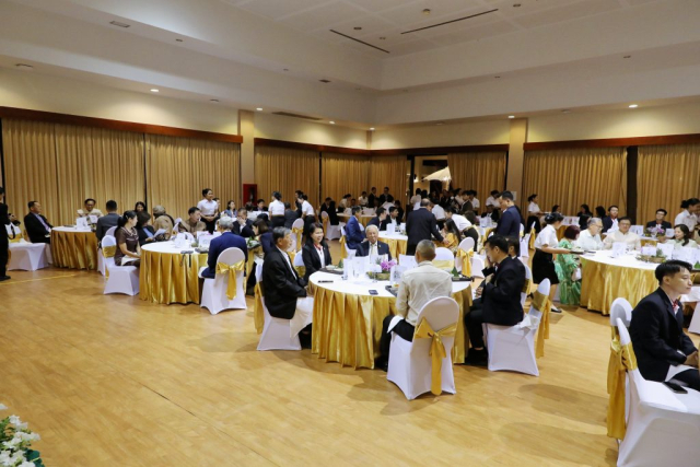 บรรยากาศภายในงานเลี้ยงรับรอง