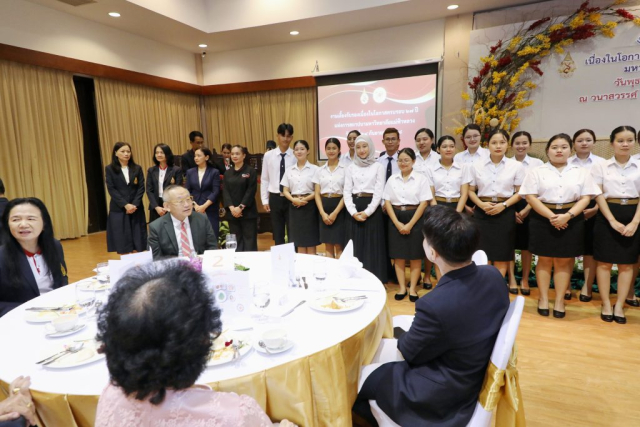 บรรยากาศภายในงานเลี้ยงรับรอง